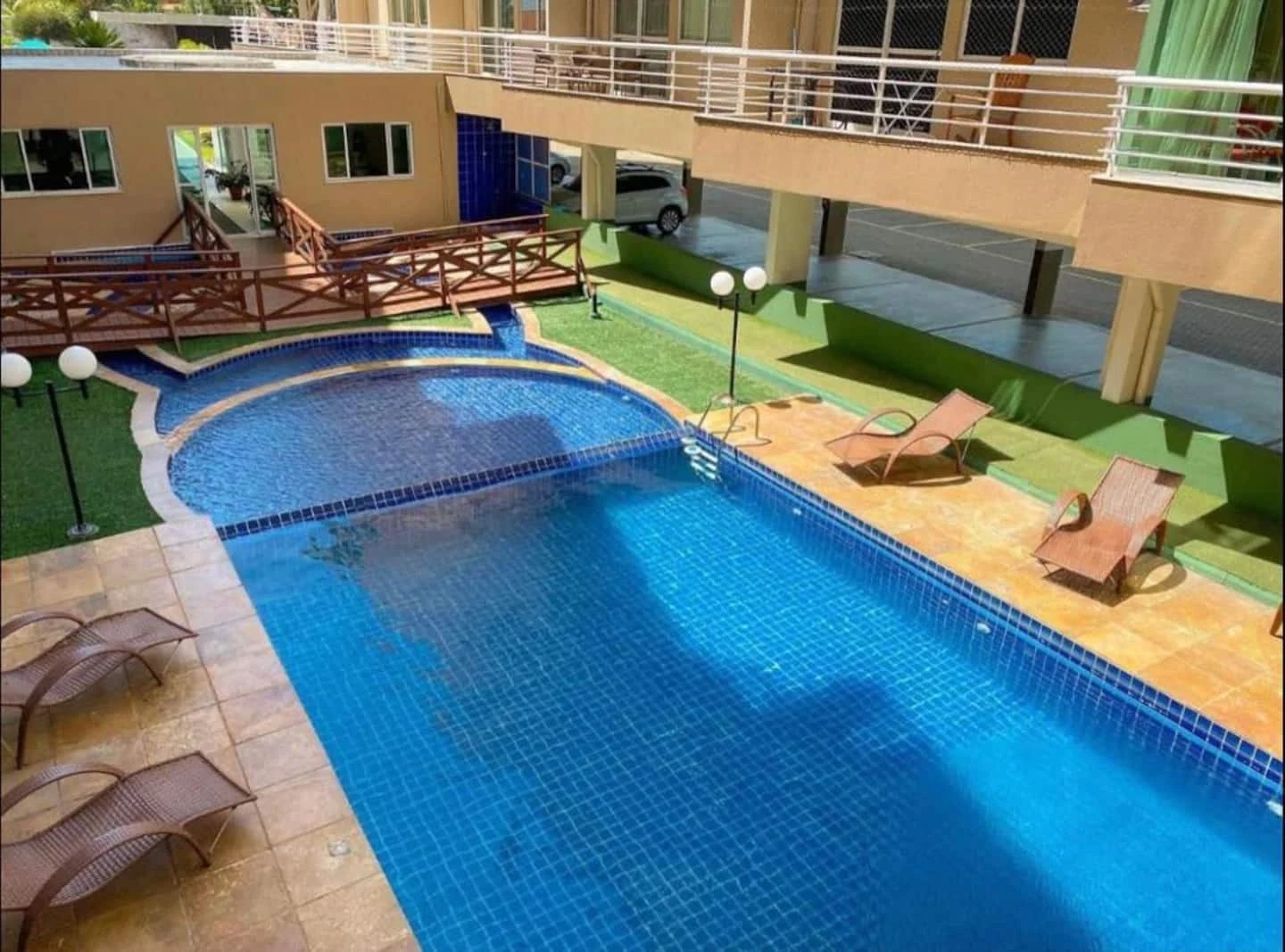 Piscina real do Beach Place, em Cumbuco
